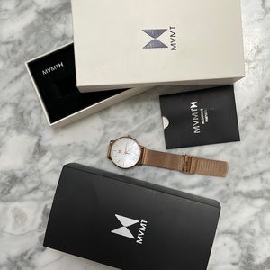 Women's Boulevard Malibu Rose Gold-Tone Stainless Steel Mesh Bracelet Watch 38mm